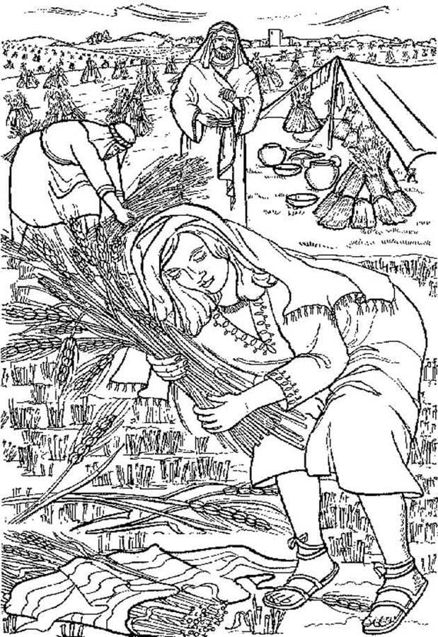 ruth and naomi coloring page