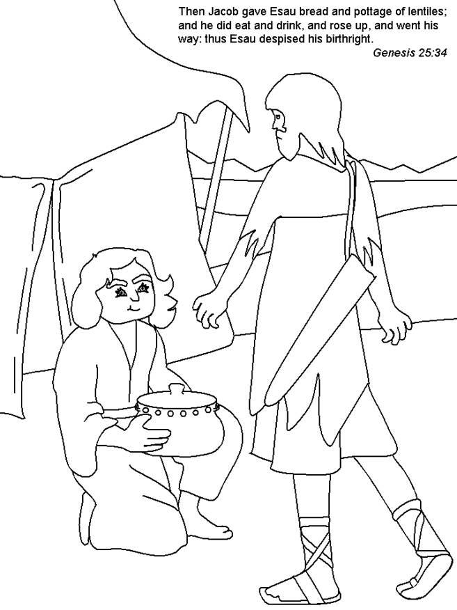 jacob from the bible coloring pages