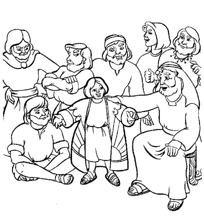 joseph and his brothers coloring pages book